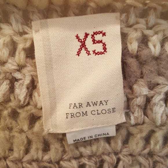 LAST CHANCE! CLOSET CLOSING! Anthropologie shrug sweater neutral cream tan XS - Picture 2 of 8